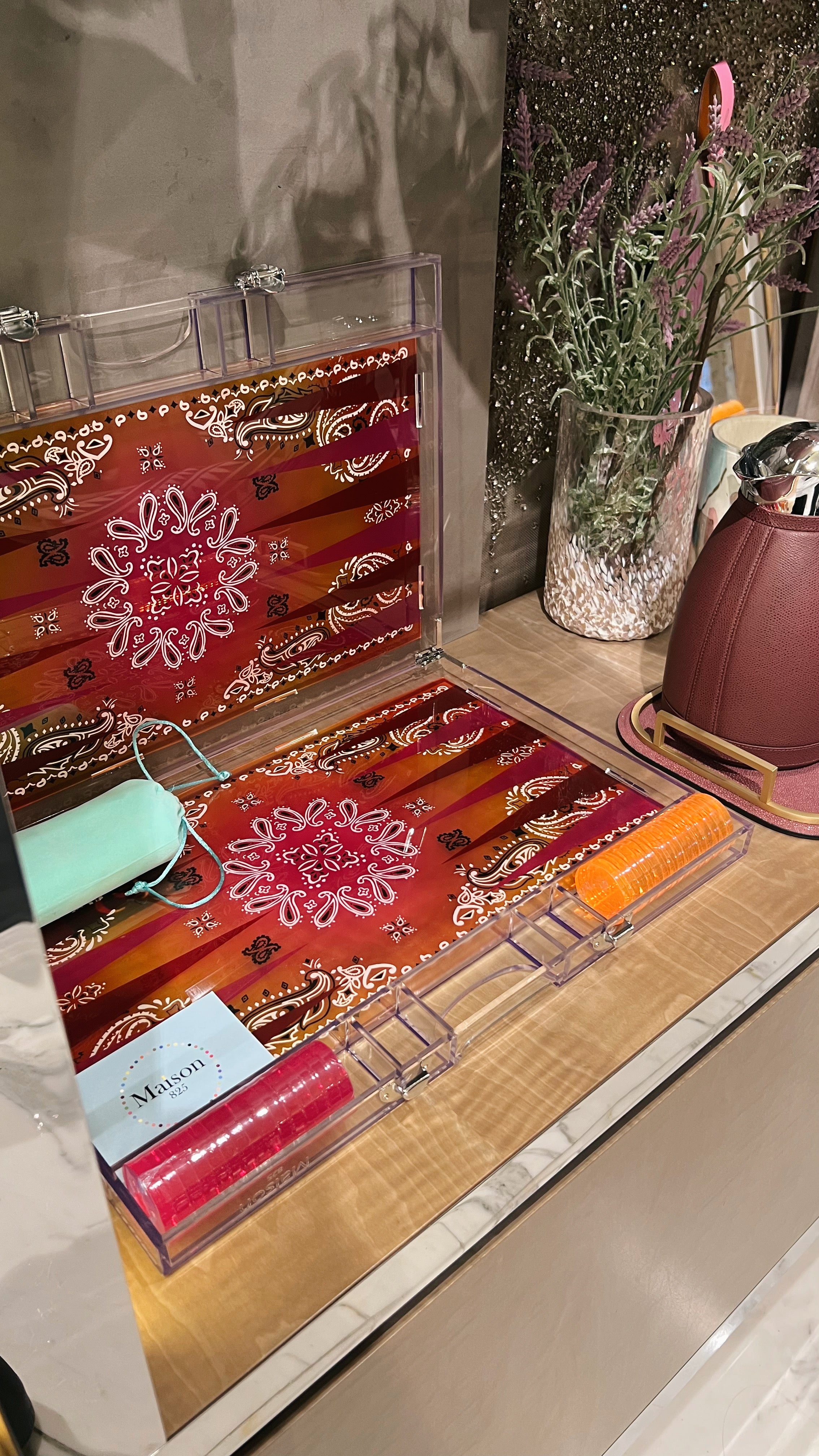 Pink Bandana Backgammon