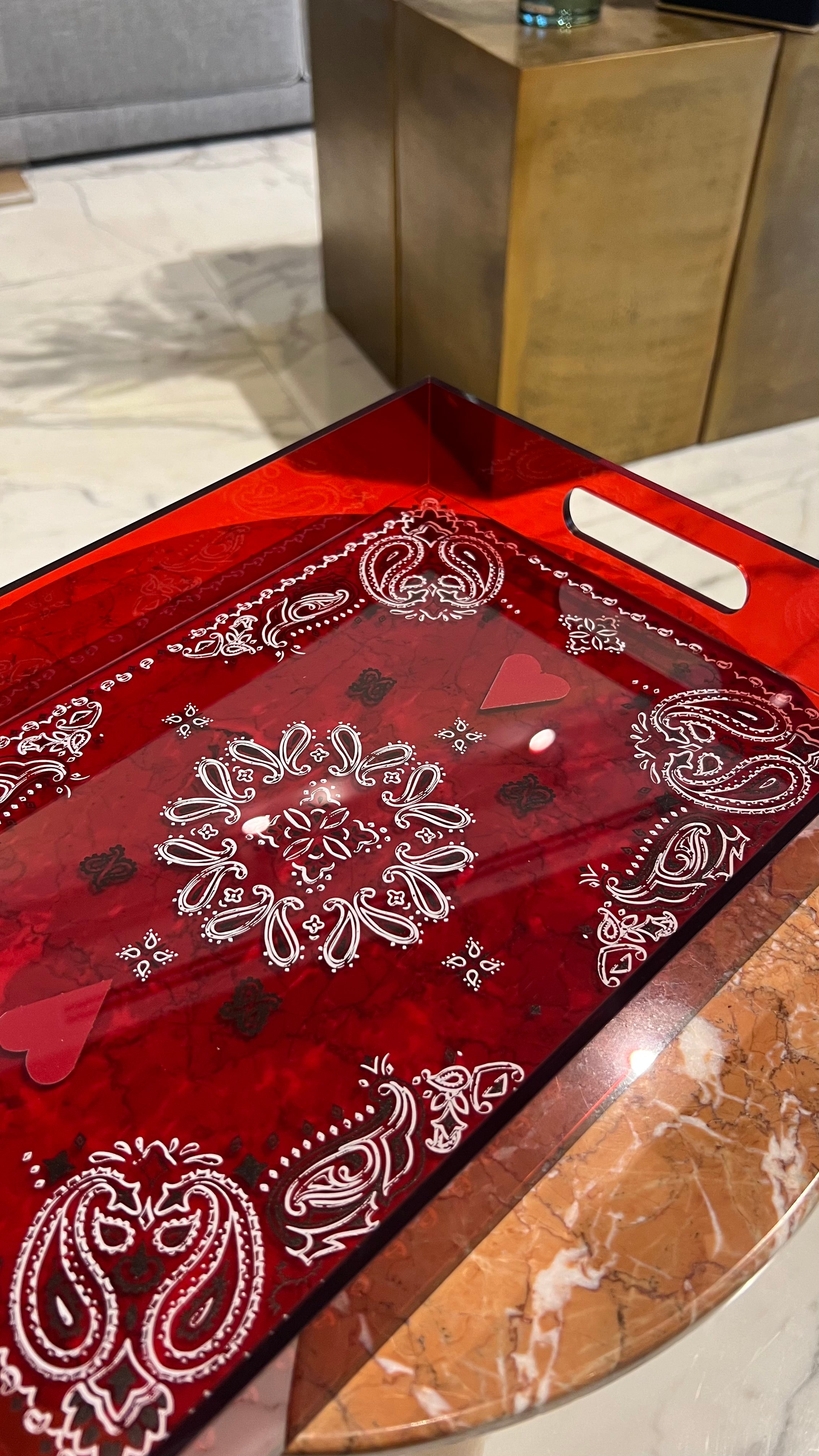 Red Bandana Tray